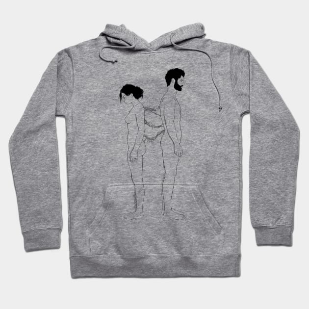 Growing Apart Hoodie by poetryNcolor